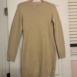 Gilli Beige Long Sleeve Dress